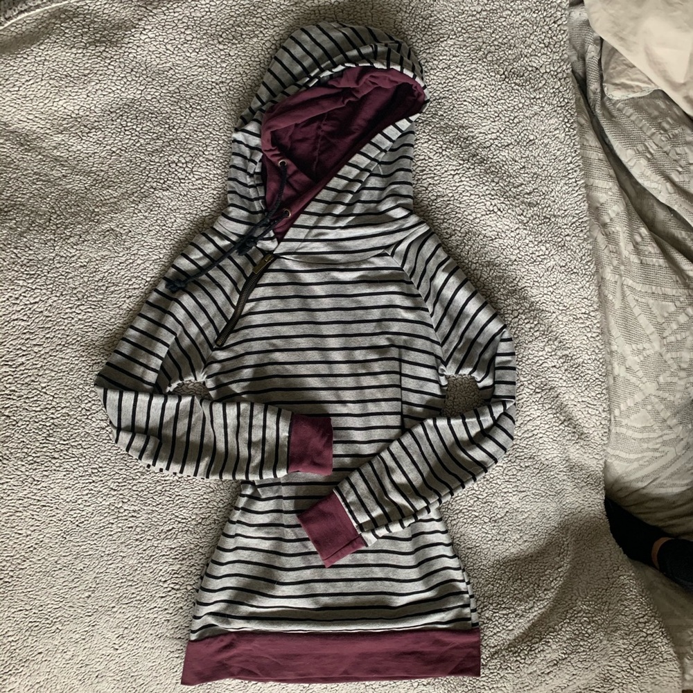 &ave double hood sweatshirt